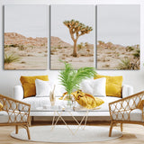 67109959-MGV-CV-36X24-Joshua Tree Wall Art Canvas Print, Framed Neutral Desert Art Picture Print, Earthy Landscape Perfect Neutral Boho Decor Artwork