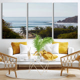 88336640-MGV-CV-36X24-Tropical Beach Scene Wall Art Canvas Print, Framed Coastal Photography Art Picture Print, Ocean Horizon Art Perfect Coastal Boho