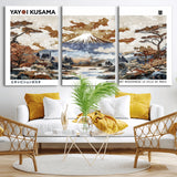 80111817-MGV-CV-36X24-Japanese Landscape Wall Art – Mount Fuji Autumn Canvas Print, Asian Inspired Nature Decor for Living Room, Bedroom, Office or