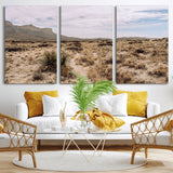 20681831-MGV-CV-36X24-Desert Landscape Wall Art – Southwestern Mountain Canvas Print, Rustic Western Nature Photography Decor for Living Room, Office,