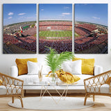 29492070-MGV-CV-36X24-William Brice Stadium Canvas Wall Art – Football Game, Stadium Crowd, Fans, Energy, Team Spirit, Daytime Outdoor Event Print for