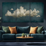 18162-MGV-CV-36X24-Ethereal Cloud Wall Art – Panoramic Sky Canvas Print, Dreamy Atmospheric Decor for Bedroom, Living Room or Office