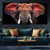 54719-MGV-CV-36X24-Elephant Wall Art – Majestic African Elephant Canvas Print, Wildlife Safari Animal Decor for Living Room, Bedroom, Office or Man