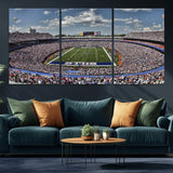 76491-MGV-CV-36X24-Buffalo Bills Stadium Wall Art Canvas Print, Framed Bills Stadium Art Picture Print, Highmark Stadium Perfect Sport Room Decor