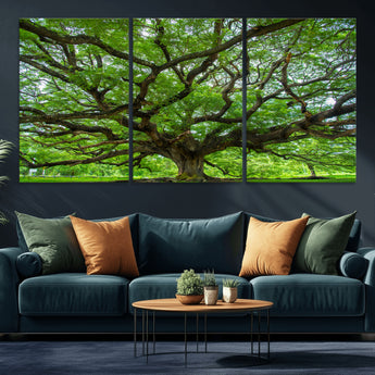 49375306-MGV-CV-36X24-Ancient Tree Wall Art Canvas Print, Framed Sprawling Branches Art Picture Print, Gnarling Tree Perfect Earthy Natural Decor
