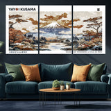 80111817-MGV-CV-36X24-Japanese Landscape Wall Art – Mount Fuji Autumn Canvas Print, Asian Inspired Nature Decor for Living Room, Bedroom, Office or