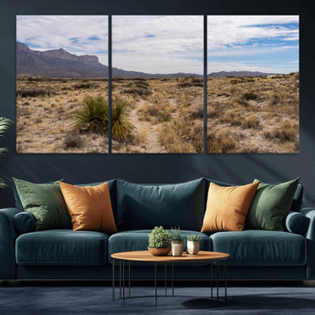 21606563-MGV-CV-36X24-Desert Mountain Wall Art – Southwest Landscape Photography Canvas Print, Rustic Nature Artwork Scenic Western Decor for Living