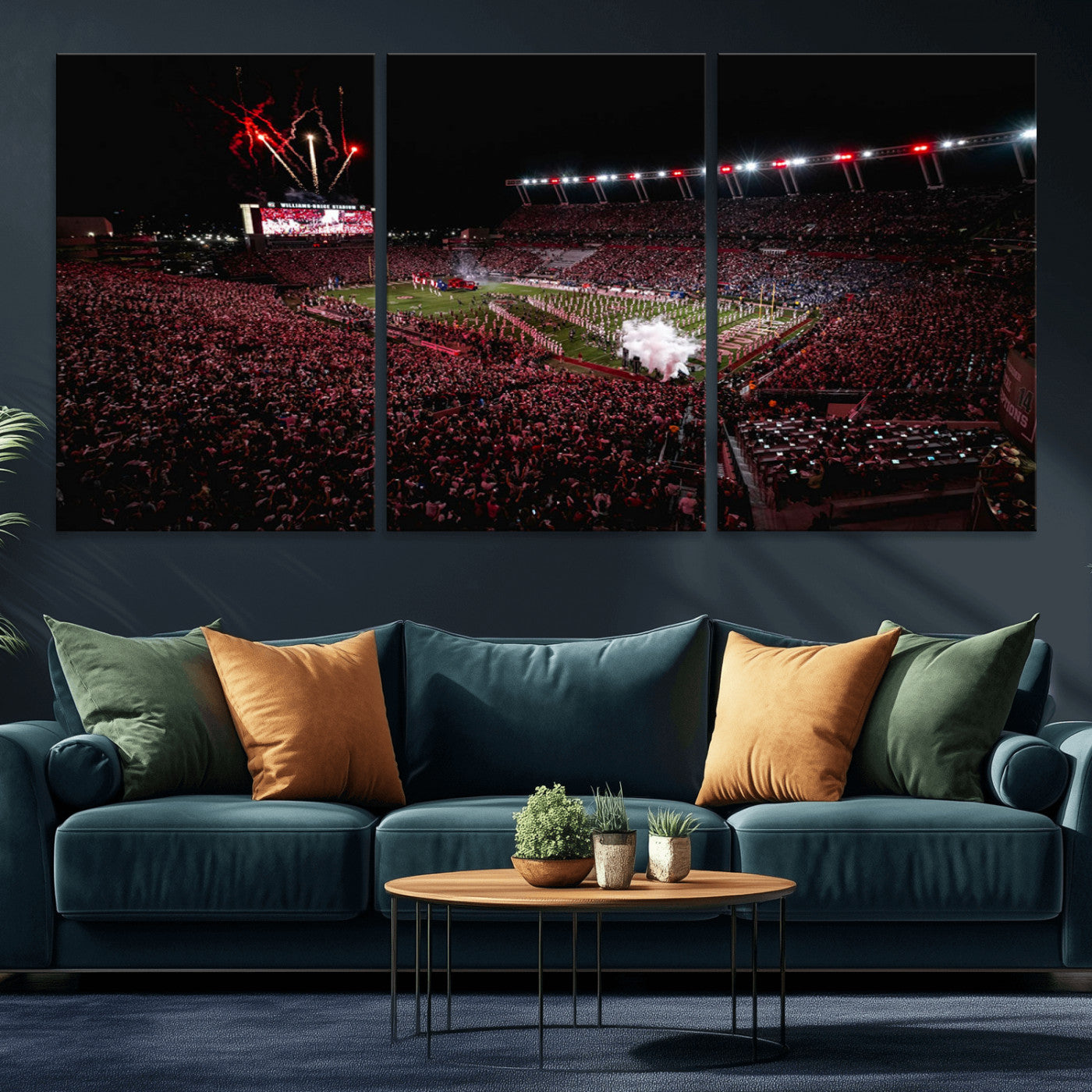 60690191-MGV-CV-36X24-William Brice Stadium Wall Art – Baseball Artwork Print for Game Room, Basement, Dorm or Office Wall Decor