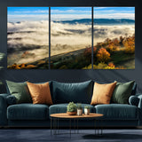 21551192-MGV-CV-36X24-Landscape Wall Art – Autumn Mountain View Canvas Print, Scenic Nature Photography Decor for Bedroom, Living Room, Office, Cabin or