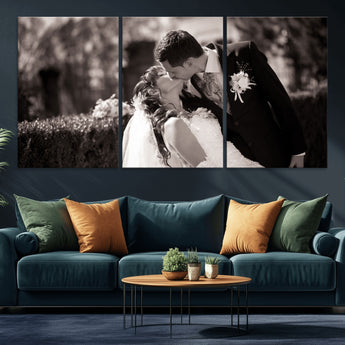 CSTM6030-MGV-CV-36X24-Custom Wedding Photo Print - Custom Wall Art Picture Print, Create Your Own Photo Canvas Print