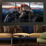 31332-MGV-CV-36X24-Mountain Landscape Wall Art – Majestic Sunset Rock Formation Canvas Print, Nature Scenic Decor for Living Room, Office, Cabin or