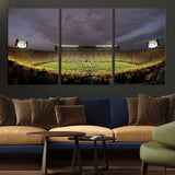 72404-MGV-CV-36X24-Michigan Wolverine Stadium Wall Art Canvas Print, Framed Michigan Stadium Art Picture Print, Football Stadium Perfect Sport Room