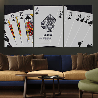56787-MGV-CV-36X24-Playing Cards – Classic Poker Deck with Spades, Standard Size Durable Casino Quality Card Set for Magic Tricks, Blackjack, Bridge,