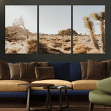 62783269-MGV-CV-36X24-Joshua Tree Wall Art – Desert Landscape Photography Canvas Print, Southwest Nature Artwork Rustic Home Decor for Living Room,