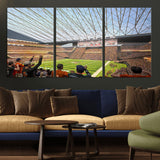 81960112-MGV-CV-36X24-Futuristic Football Stadium Wall Art – Modern Dome Arena Canvas Print, Chicago Bears Concept Design Sports Decor for Man Cave or