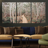 24760563-MGV-CV-36X24-Forest Wall Art – Tranquil Woodland Path Canvas Print, Scenic Nature Photography Decor for Bedroom, Living Room, Office, Cabin or