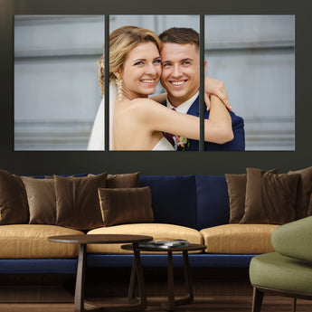 CSTM6030-MGV-CV-36X24-Custom Canvas Wall Art – Personalized Photo Print for Wedding, Anniversary or Gift, Ready to Hang Canvas for Home Decor