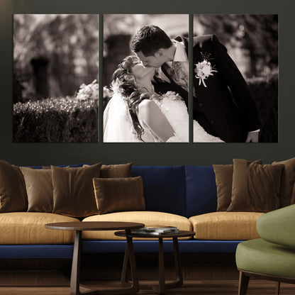 CSTM6030-MGV-CV-36X24-Custom Wedding Photo Print - Custom Wall Art Picture Print, Create Your Own Photo Canvas Print