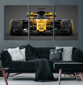 62882-MGV-CV-36X24-Renault F1 Racing Car Print - High-Performance Formula 1 Motorsport Wall Art, Perfect Gift for Racing Fans and Car Enthusiasts