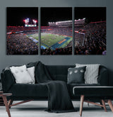 46899-MGV-CV-36X24-Ben Hill Griffin Stadium Wall Art Canvas Print, Framed Football Stadium Art Picture Print, Florida Football Stadium Perfect Sport
