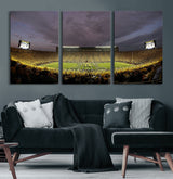 72404-MGV-CV-36X24-Michigan Wolverine Stadium Wall Art Canvas Print, Framed Michigan Stadium Art Picture Print, Football Stadium Perfect Sport Room