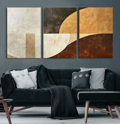 15030-MGV-CV-60X30-3P-Wabi Sabi Wall Art Canvas Print, Framed Modern Abstract Art Picture Print, Minimalist Zen Perfect Minimalist Modern Decor Artwork