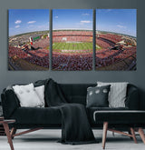 29492070-MGV-CV-36X24-William Brice Stadium Canvas Wall Art – Football Game, Stadium Crowd, Fans, Energy, Team Spirit, Daytime Outdoor Event Print for