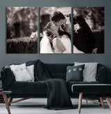 CSTM6030-MGV-CV-60X30-3P-Custom Wedding Photo Print - Custom Wall Art Picture Print, Create Your Own Photo Canvas Print