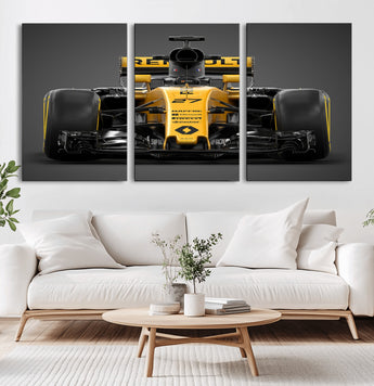 62882-MGV-CV-36X24-Renault F1 Racing Car Print - High-Performance Formula 1 Motorsport Wall Art, Perfect Gift for Racing Fans and Car Enthusiasts