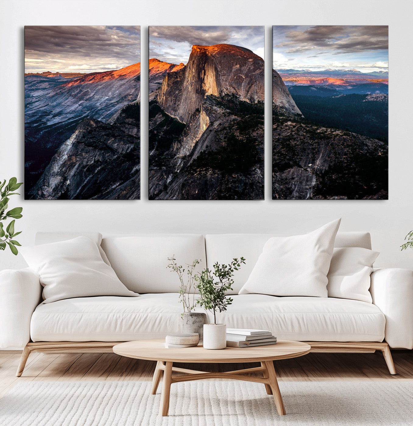 31332-MGV-CV-36X24-Mountain Landscape Wall Art – Majestic Sunset Rock Formation Canvas Print, Nature Scenic Decor for Living Room, Office, Cabin or
