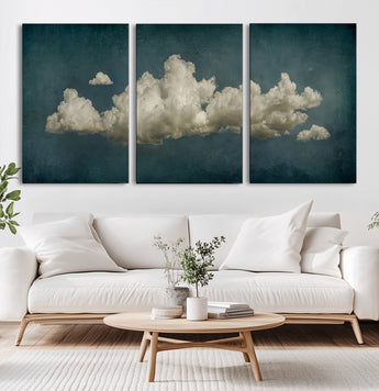 18162-MGV-CV-36X24-Ethereal Cloud Wall Art – Panoramic Sky Canvas Print, Dreamy Atmospheric Decor for Bedroom, Living Room or Office