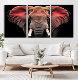 54719-MGV-CV-36X24-Elephant Wall Art – Majestic African Elephant Canvas Print, Wildlife Safari Animal Decor for Living Room, Bedroom, Office or Man