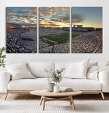 38807-MGV-CV-36X24-Beaver Stadium Wall Art Canvas Print, Framed Beaver Stadium Field Art Picture Print, Football Stadium Perfect Sport Room Decor