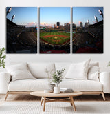 67670-MGV-CV-36X24-PNC Park Stadium Wall Art Canvas Print, Framed Pittsburgh Pirates Stadium Art Picture Print, PNC Park Field Perfect Sport Room