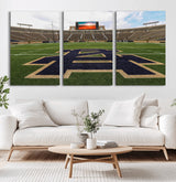 52835-MGV-CV-36X24-Notre Dame Stadium Wall Art Canvas Print, Framed Indiana Stadium Art Picture Print, Notre Dame Field Perfect Sport Room Decor