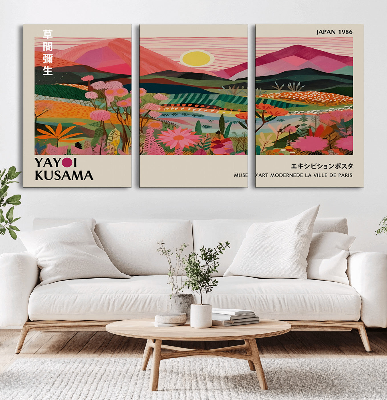 81595-MGV-CV-36X24-Colorful Mountain Landscape Wall Art – Panoramic Abstract Nature Canvas Print, Modern Wall Decor for Living Room, Bedroom, Office,