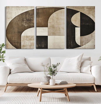 44796-MGV-CV-36X24-Wabi Sabi Wall Art Canvas Print, Framed Geometric Minimalist Art Picture Print, Modern Abstract Perfect Modern Abstract Decor