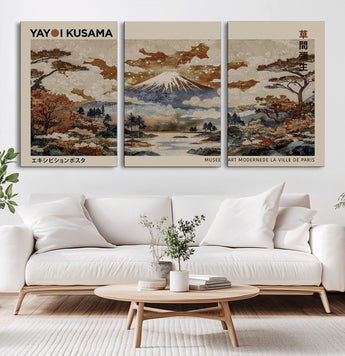 11778299-MGV-CV-36X24-Japanese Landscape Wall Art – Mount Fuji Canvas Print, Asian Inspired Nature Decor for Living Room, Bedroom, Office or Studio