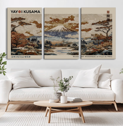 11778299-MGV-CV-36X24-Japanese Landscape Wall Art – Mount Fuji Canvas Print, Asian Inspired Nature Decor for Living Room, Bedroom, Office or Studio
