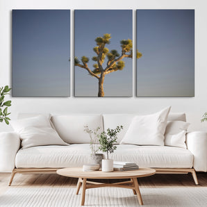 54552043-MGV-CV-36X24-Joshua Tree Art Wall Art Canvas Print, Framed Desert Landscape Art Picture Print, Southwestern Nature Perfect Southwestern Boho