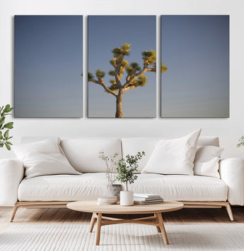 54552043-MGV-CV-36X24-Joshua Tree Art Wall Art Canvas Print, Framed Desert Landscape Art Picture Print, Southwestern Nature Perfect Southwestern Boho