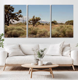 16114018-MGV-CV-36X24-Joshua Tree Wall Art Canvas Print, Framed Desert Landscape Art Picture Print, Mountain Horizon Perfect Southwestern Boho Decor