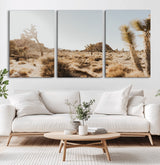 62783269-MGV-CV-36X24-Joshua Tree Wall Art – Desert Landscape Photography Canvas Print, Southwest Nature Artwork Rustic Home Decor for Living Room,