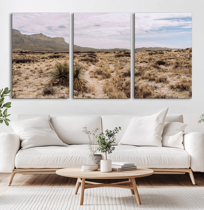 20681831-MGV-CV-36X24-Desert Landscape Wall Art – Southwestern Mountain Canvas Print, Rustic Western Nature Photography Decor for Living Room, Office,
