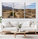 21606563-MGV-CV-36X24-Desert Mountain Wall Art – Southwest Landscape Photography Canvas Print, Rustic Nature Artwork Scenic Western Decor for Living