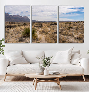 21606563-MGV-CV-36X24-Desert Mountain Wall Art – Southwest Landscape Photography Canvas Print, Rustic Nature Artwork Scenic Western Decor for Living