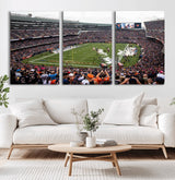 18347149-MGV-CV-36X24-Soldier Field Wall Art – Chicago Bears Football Stadium Canvas Print, Game Day Sports Decor for Man Cave, Bar, Office, or Living