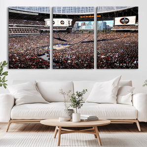 38616413-MGV-CV-36X24-Chicago Dome Stadium Wall Art – Futuristic Basketball Final Four Arena Canvas Print, Modern Sports Fan Decor for Man Cave or