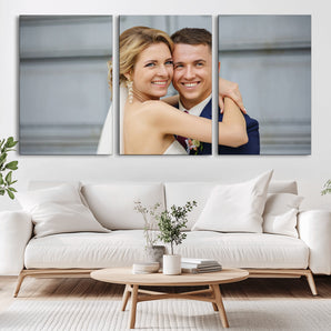 CSTM6030-MGV-CV-36X24-Custom Canvas Wall Art – Personalized Photo Print for Wedding, Anniversary or Gift, Ready to Hang Canvas for Home Decor