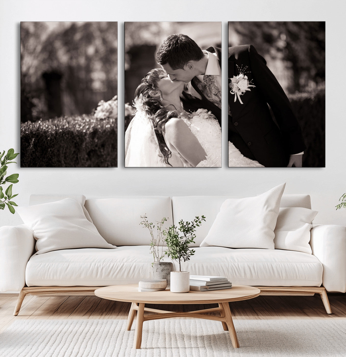 CSTM6030-MGV-CV-36X24-Custom Wedding Photo Print - Custom Wall Art Picture Print, Create Your Own Photo Canvas Print